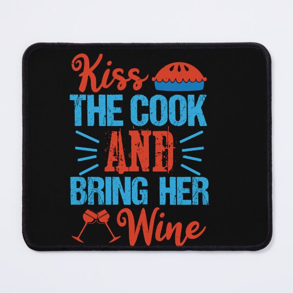 Item preview, Funny Wine Drinking Shirt | Wine Lovers Funny Tee | Kiss the Cook and Bring Her Wine designed and sold by StreetShirts1.