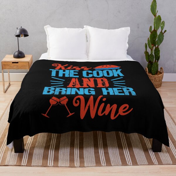 Item preview, Funny Wine Drinking Shirt | Wine Lovers Funny Tee | Kiss the Cook and Bring Her Wine designed and sold by StreetShirts1.