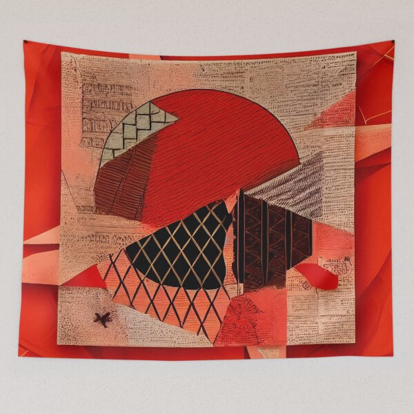 Item preview, Textura geométrica roja designed and sold by Dana Roper.