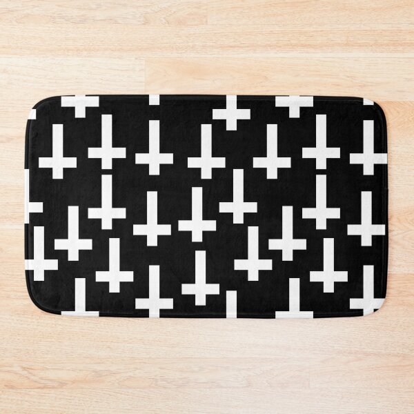 Item preview, unholy upside down cross black white  designed and sold by Gossip Rag.