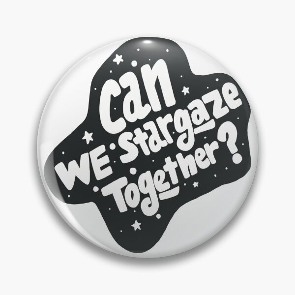Item preview, Can We Stargaze Together | Lettering designed and sold by isamii.