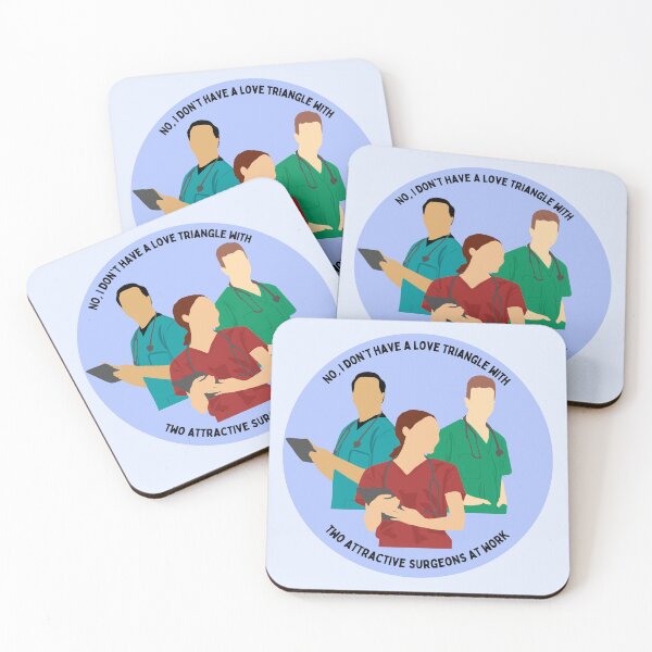 Item preview, Nurse resident junior doctor humor Love triangle with attractive surgeons designed and sold by Crafty-Anomaly.