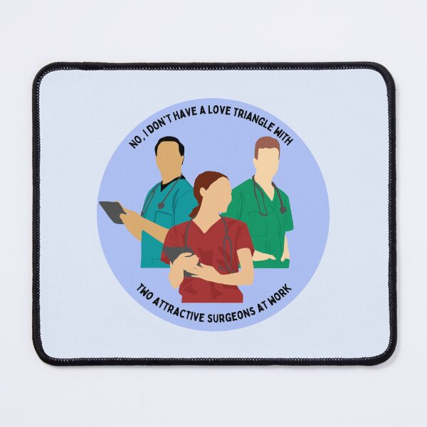 Item preview, Nurse resident junior doctor humor Love triangle with attractive surgeons designed and sold by Crafty-Anomaly.