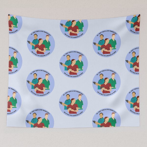 Item preview, Nurse resident junior doctor humor Love triangle with attractive surgeons designed and sold by Crafty-Anomaly.
