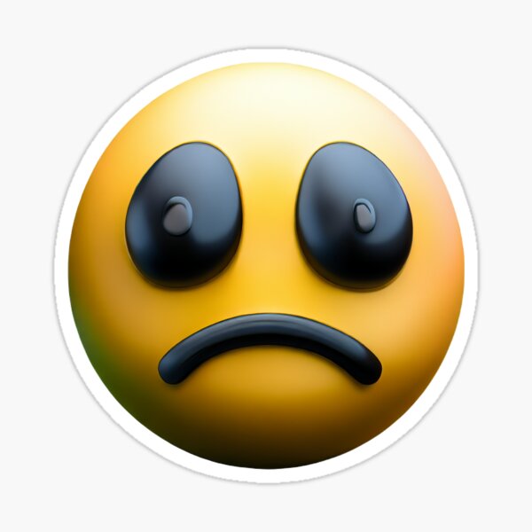 3D Emoji Collection: Sad Big Eyes Sticker