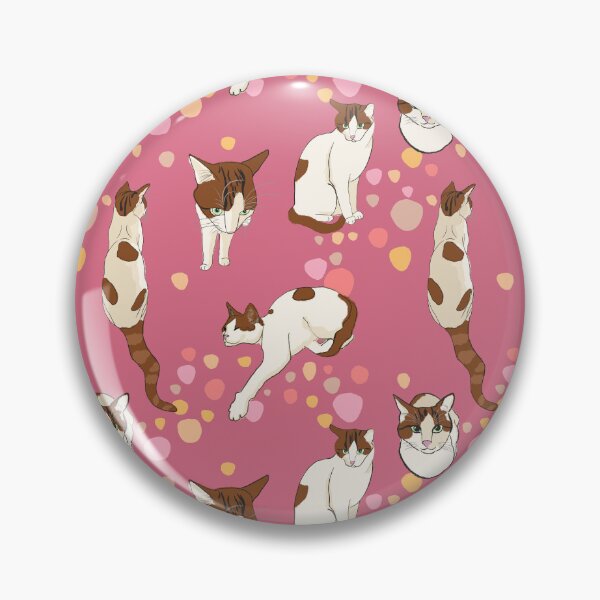Item preview, Soya the Cat – Magenta Background Cute Cat Pattern designed and sold by Chigurena.