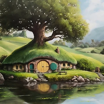 Artwork thumbnail, The Shire In Spring by Ethan James