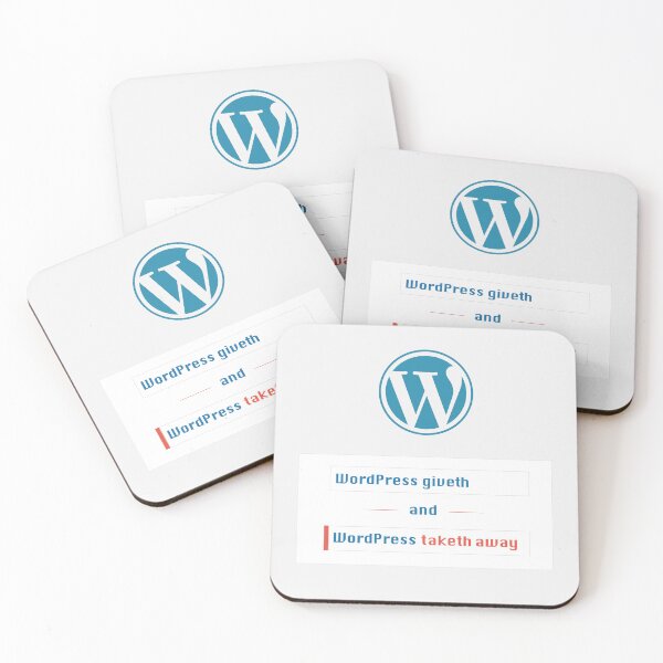 Item preview, WordPress Giveth & Wordpress Taketh designed and sold by ThomasTreeArt.