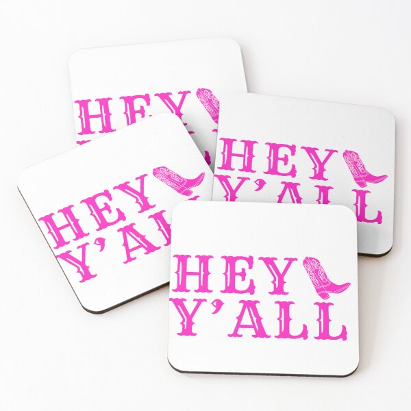 Item preview, hey y'all (hot pink) designed and sold by MaryNielsonC.