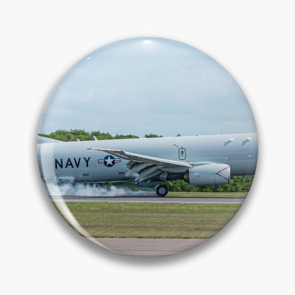 Item preview, Precision Landing - Navy P-8 Poseidon Touches Down in a Dramatic Arrival by @filsfan_photography designed and sold by bigwingenergy.