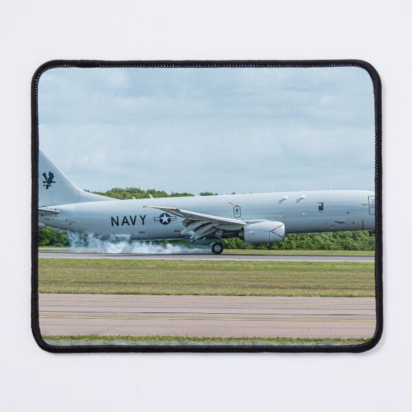 Item preview, Precision Landing - Navy P-8 Poseidon Touches Down in a Dramatic Arrival by @filsfan_photography designed and sold by bigwingenergy.