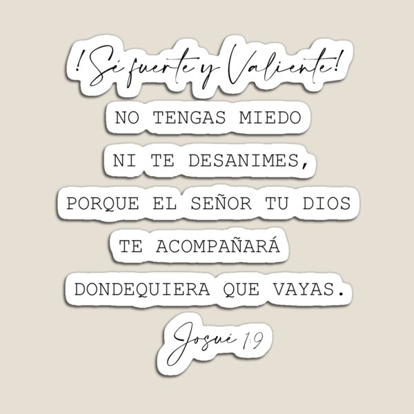 Bendice alma mía a Jehová, Spanish Bible Verse Magnet for Sale by  latiendadearyam