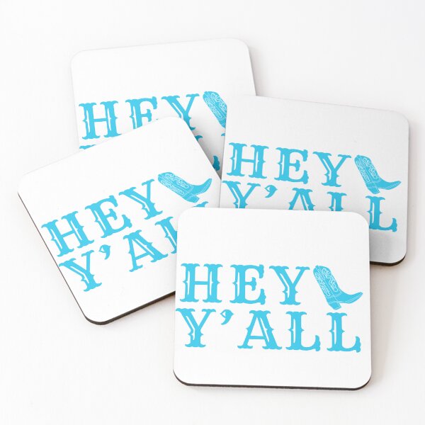 Item preview, hey y'all (blue) designed and sold by MaryNielsonC.