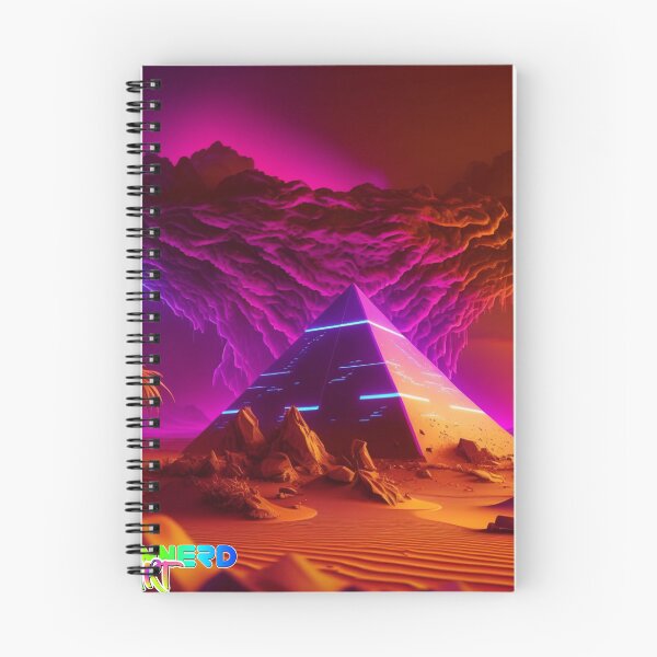 Item preview, Neon Pyramid with Atomic Cloud designed and sold by derNeonnerd.