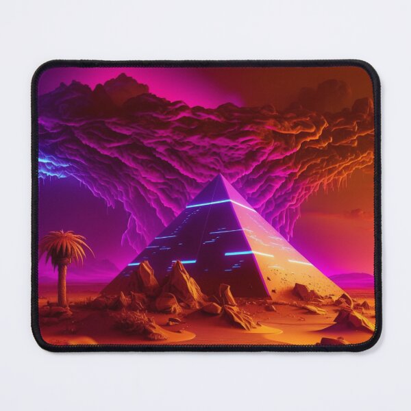 Item preview, Neon Pyramid with Atomic Cloud designed and sold by derNeonnerd.