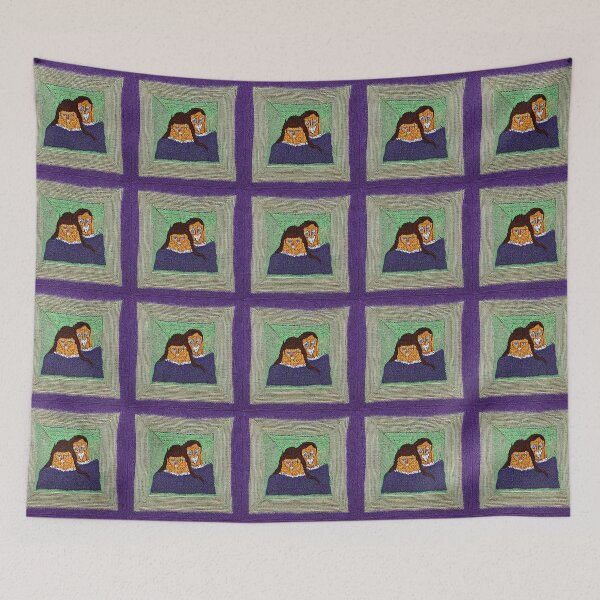 Item preview, Crocheted grandmother's squares. Abstraction. designed and sold by Natalia-Vlad.