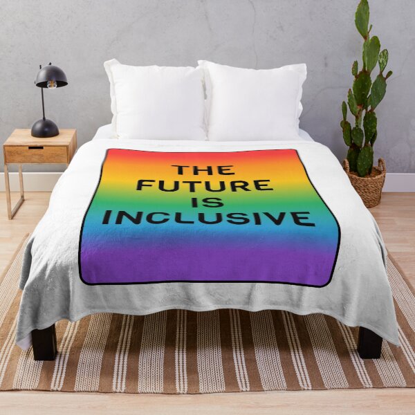 Item preview, Inclusive Pride - The Future Is Inclusive - Gay Flag Rainbow designed and sold by Inspirationmotivation.