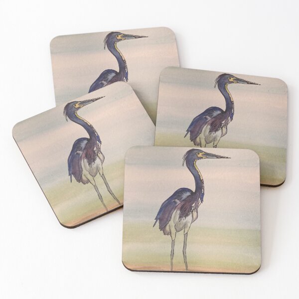 Item preview, Tri-Colored Heron watercolor designed and sold by TheDinasaur.
