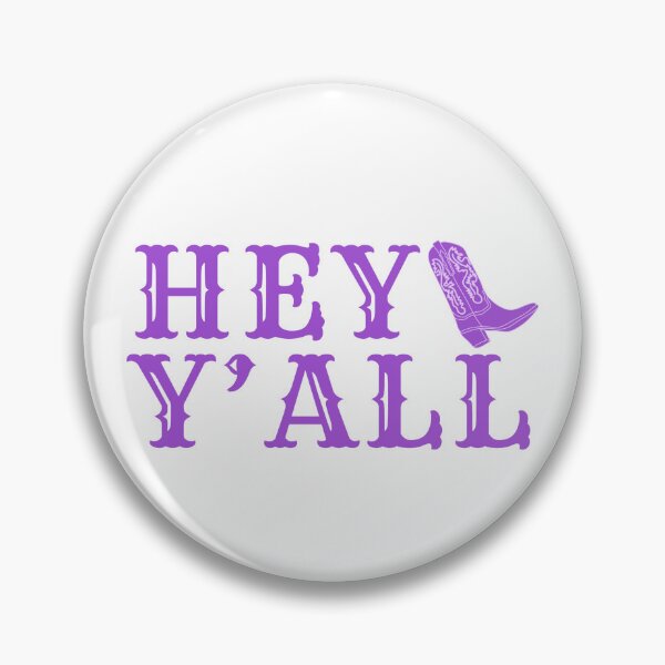 Item preview, hey y'all (purple) designed and sold by MaryNielsonC.