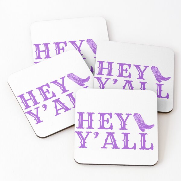 Item preview, hey y'all (purple) designed and sold by MaryNielsonC.