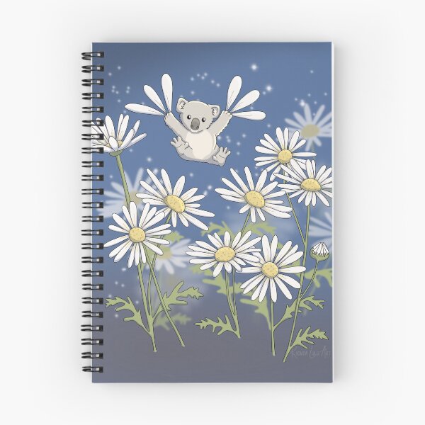 Item preview, Koala Flying in the Daisies designed and sold by RhondaLuluArt.