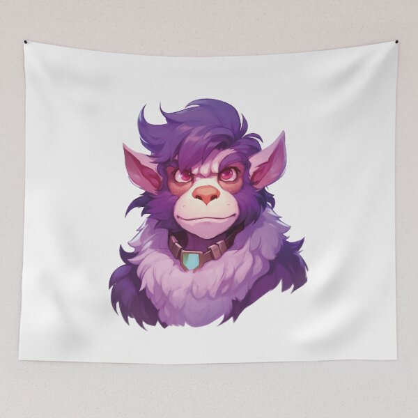 Item preview, Purple Furry Monkey designed and sold by FurryKingdom.