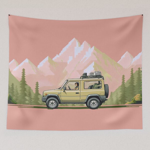 Item preview, Cream Jimny Solo Forest Drive designed and sold by stoicjimny.
