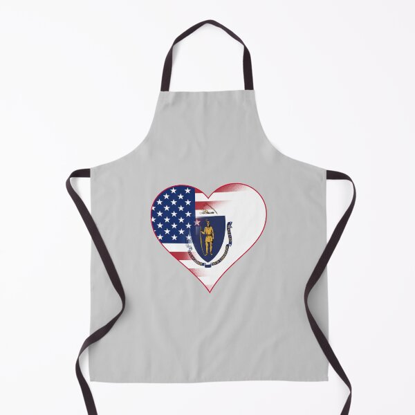 Item preview, State of Massachusetts  Flag and American Flag Fusion Design designed and sold by Gsallicat.