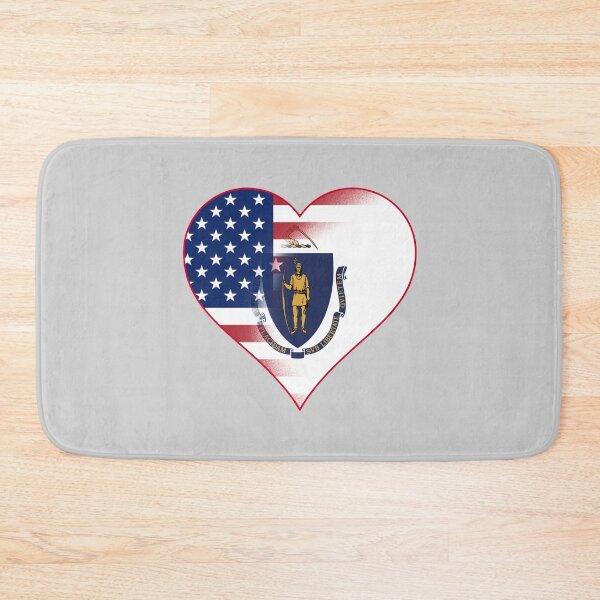 Item preview, State of Massachusetts  Flag and American Flag Fusion Design designed and sold by Gsallicat.