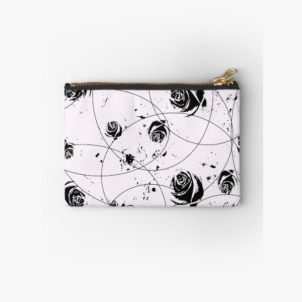 Item preview, BLACK ABSTRACT MODERN ROSE GARDEN WHITE ART designed and sold by sharlesart.