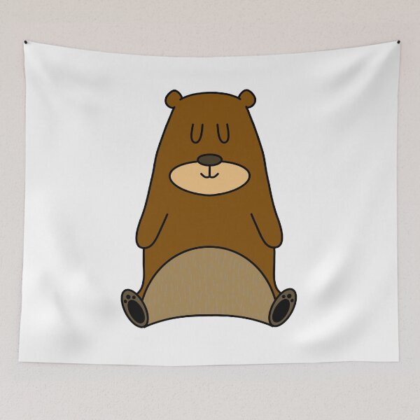 Item preview, chunky bear cartoon designed and sold by bears-can-draw.