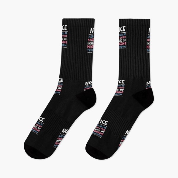 Item preview, Notice: A Fee of $5 Will Be Added For Every Instance Of Misgendering This Individual designed and sold by StressFreeThds.