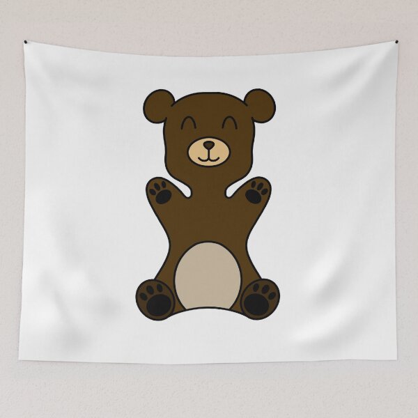 Item preview, Brown bear cartoon designed and sold by bears-can-draw.