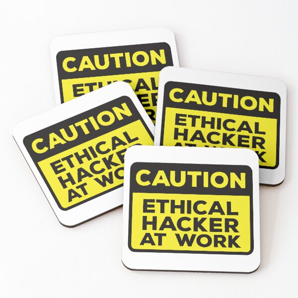 Item preview, Yellow Road Sign - Caution Ethical Hacker at Work designed and sold by Rhu Creations.
