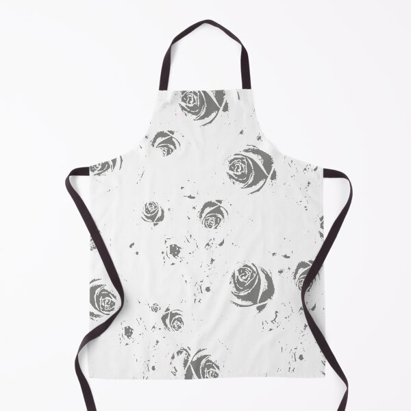 Item preview, GREY ROSE PATTERNS ABSTRACT WHITE ART designed and sold by sharlesart.