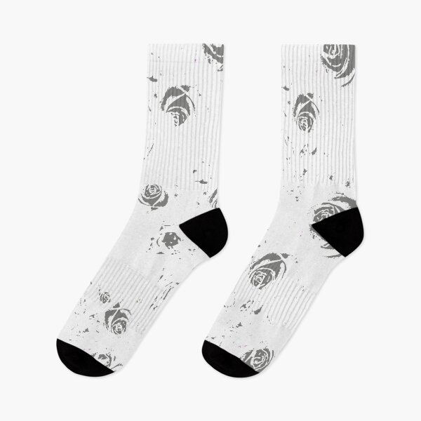 Item preview, GREY ROSE PATTERNS ABSTRACT WHITE ART designed and sold by sharlesart.
