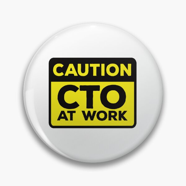 Item preview, Yellow Road Sign - Caution CTO at Work designed and sold by Rhu Creations.
