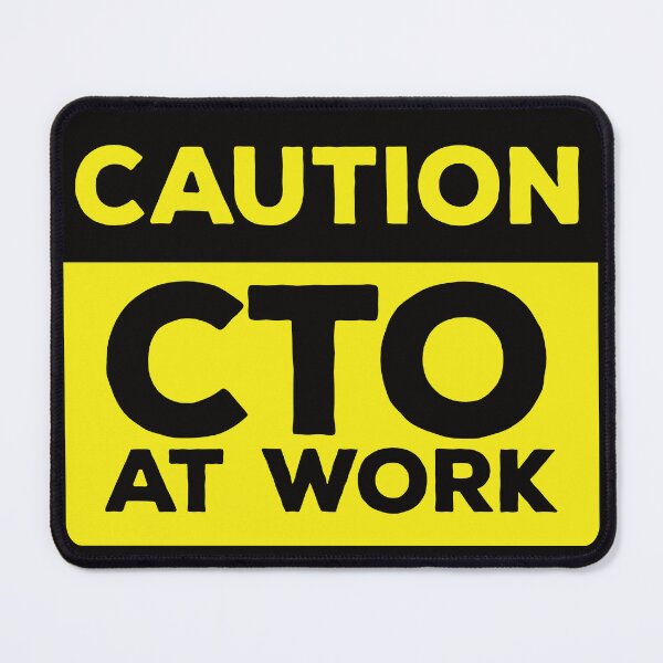 Item preview, Yellow Road Sign - Caution CTO at Work designed and sold by Rhu Creations.