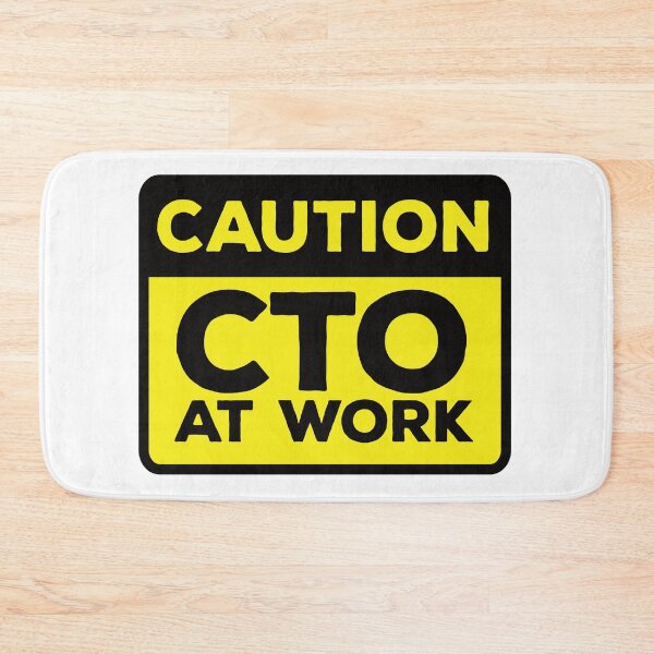 Item preview, Yellow Road Sign - Caution CTO at Work designed and sold by Rhu Creations.