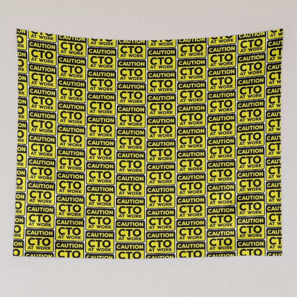 Item preview, Yellow Road Sign - Caution CTO at Work designed and sold by Rhu Creations.