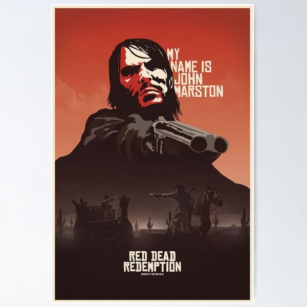 Artikel-Vorschau von Red Dead Redemption Videospiel-Poster, designt und verkauft von Vuelps Posters.