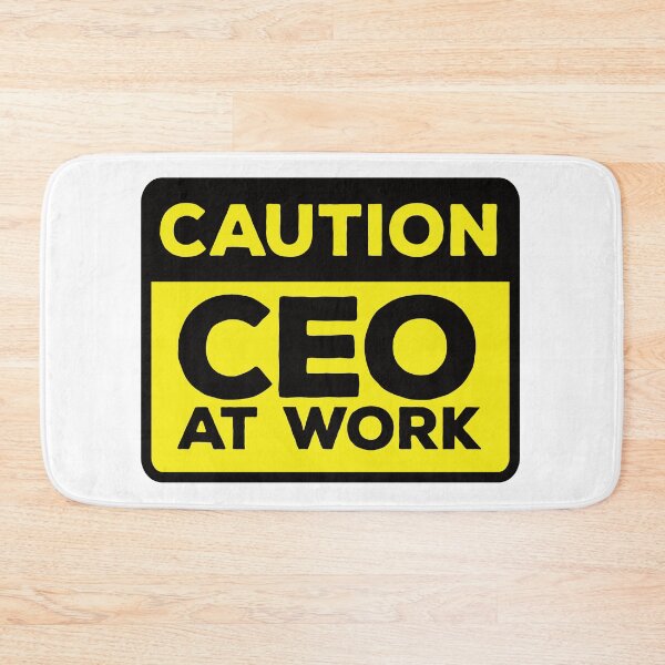 Item preview, Yellow Road Sign - Caution CEO at Work designed and sold by Rhu Creations.