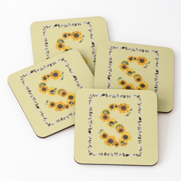 Item preview, S is for Sunflower, Sunflower Seeds, Initial S designed and sold by EveryDayDabble.