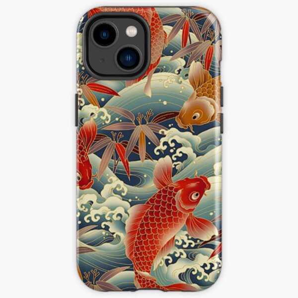 asia fish pattern iPhone Tough Case
