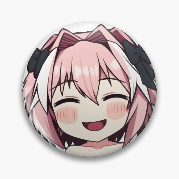 Item preview, Fate Astolfo Femboy Happy Face Sticker designed and sold by Shidesama.