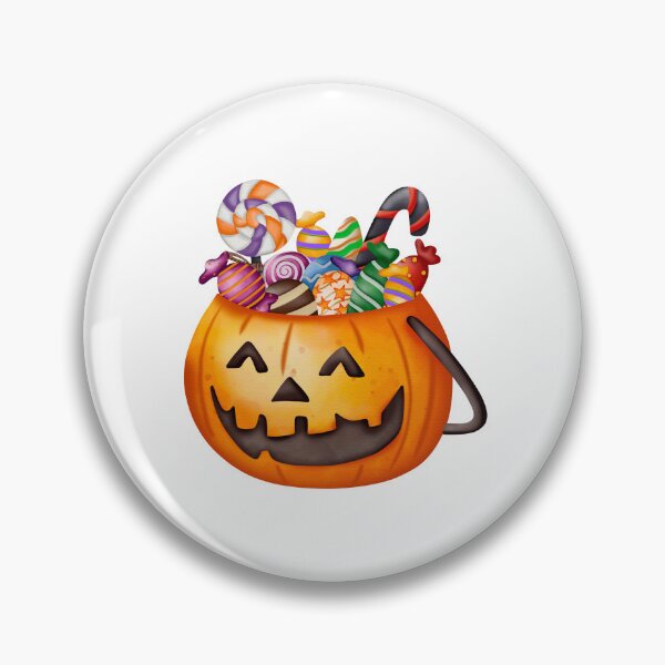 Item preview, Happy Halloween Pumpkin Basket with Halloween Candy  designed and sold by silviaol.