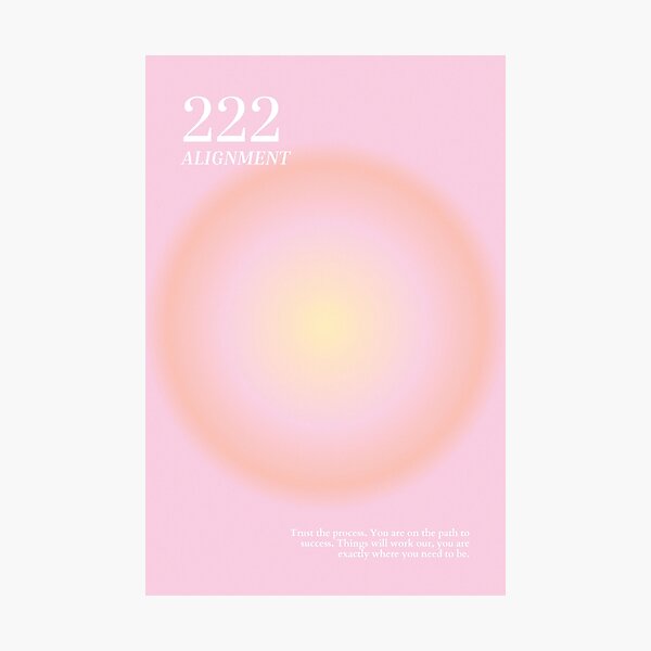 Aperçu de l'œuvre Chiffre angélique 222 rose pastel créée et vendue par mystikwhale.