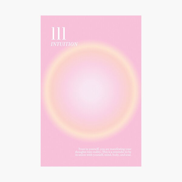 Aperçu de l'œuvre Numéro d'ange 111 rose pastel créée et vendue par mystikwhale.