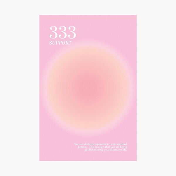 Aperçu de l'œuvre Chiffre angélique rose pastel 333 créée et vendue par mystikwhale.