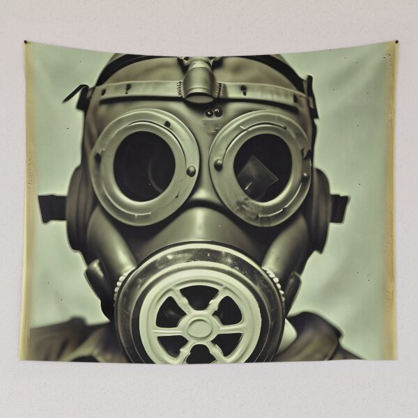 Item preview, Gas Mask - Tin Type designed and sold by ZenEverAI.